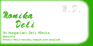 monika deli business card