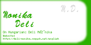 monika deli business card